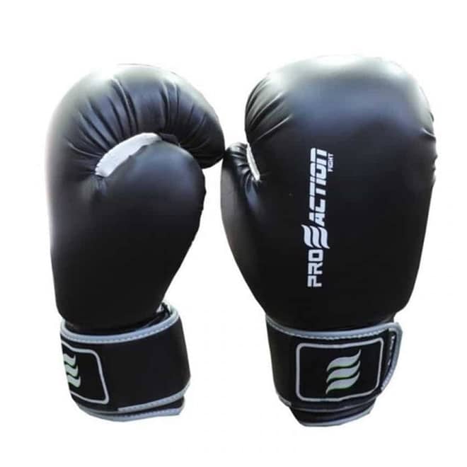 Guantes boxeo negro Pro Action 12 oz